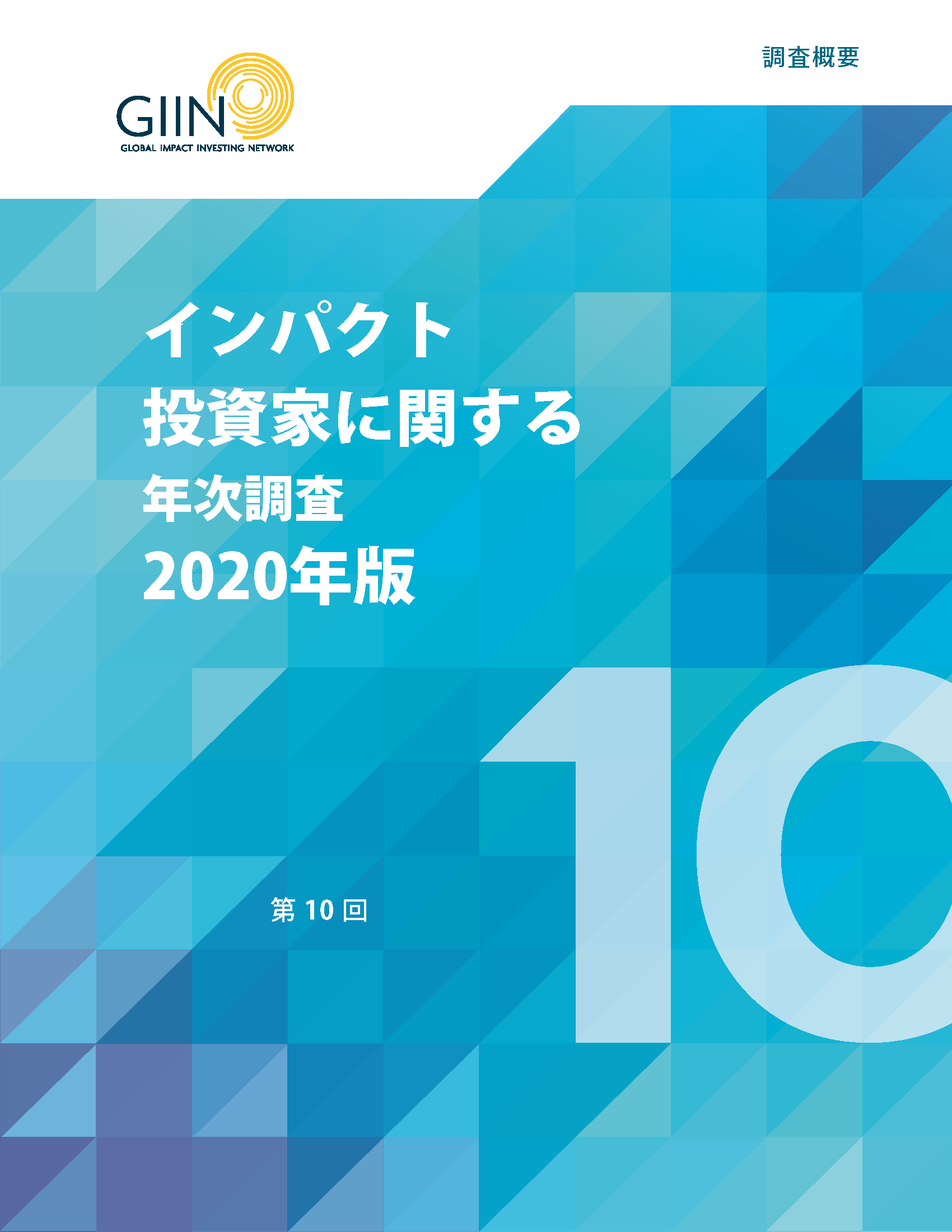 GIIN発行「インパクト投資家に関する年次報告書2020（概要版）」の和訳が公開されました／The GIIN's "2020 Annual Report Impact Investor Survey" is now available in Japanese